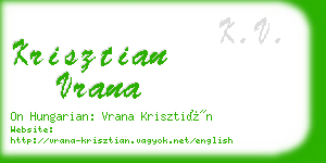 krisztian vrana business card